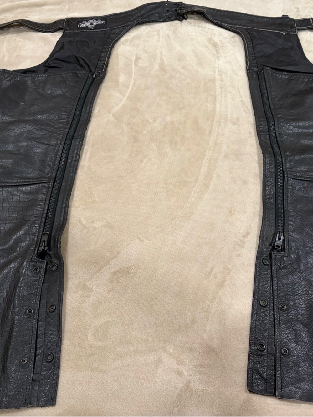 Leather Gallery Black Leather Chaps Women’s Small